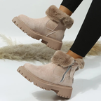 Weiche Winterstiefel mit Reißverschluss R&B R&B