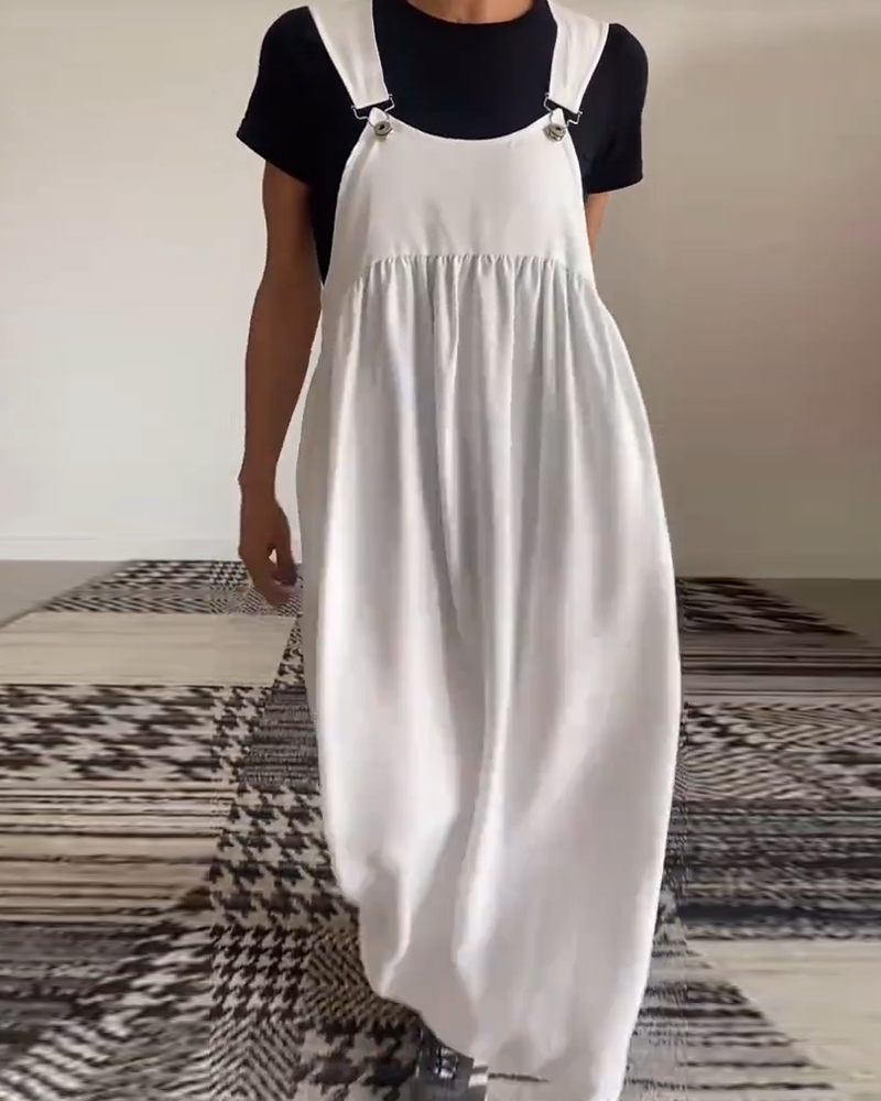 R&B | Kleid Lässig Einfarbig Hosenträger