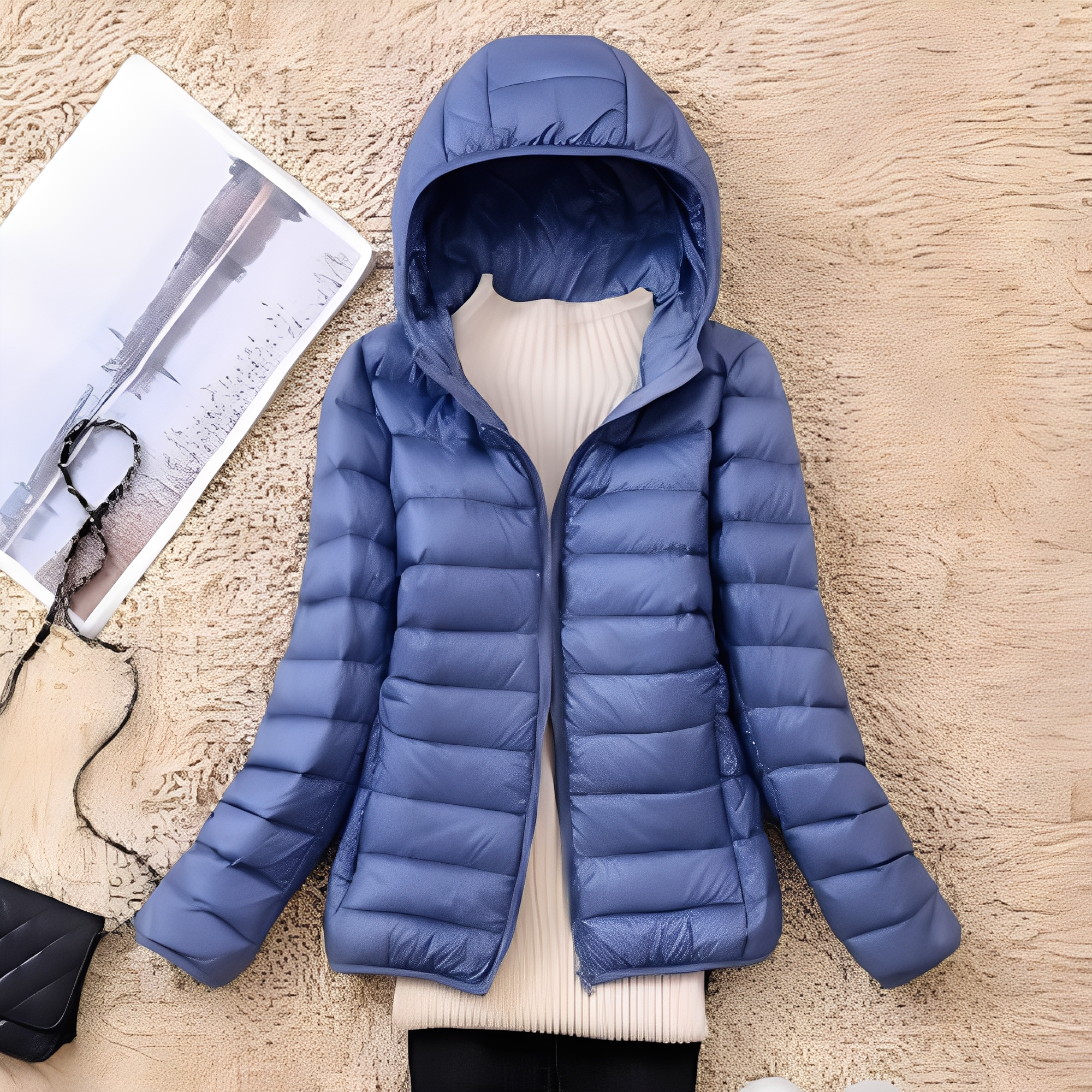 R&B | Bequeme, schmal geschnittene Damen-Daunenjacke