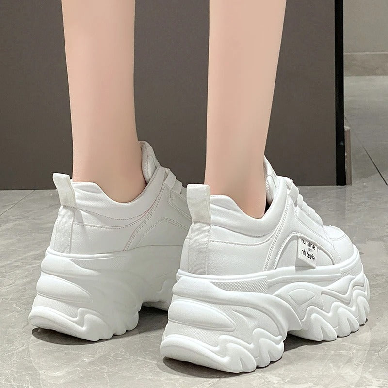 Bequeme Und Klobige Plateau-Sneakers
