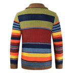R&B | Farbblockdesign Rollkragenpullover