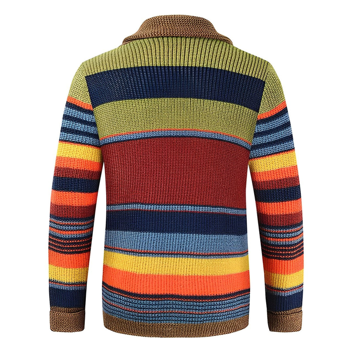 R&B | Farbblockdesign Rollkragenpullover