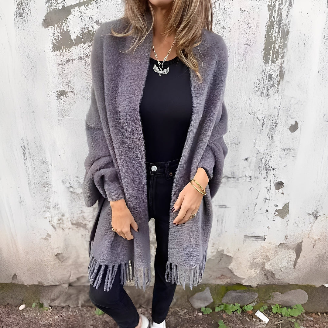 R&B | Trendige, lässige Damenstrickjacke