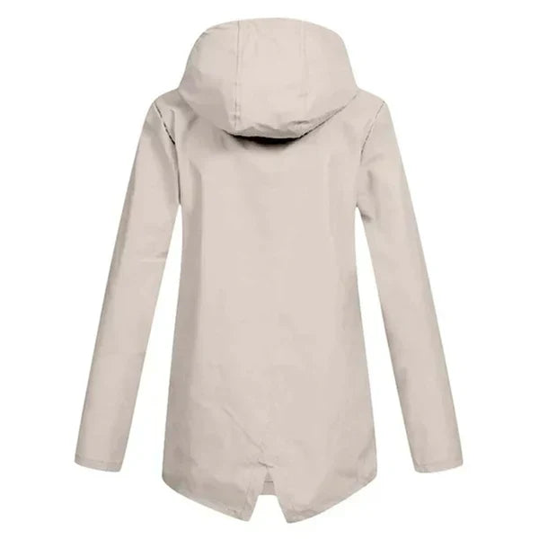 R&B | Trendy Damen Regenjacke mit Kapuze