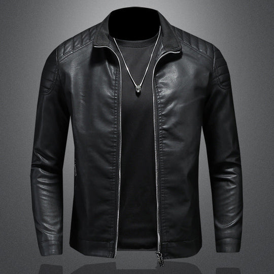 R&B | Stylische, Slim Fit Lederjacke für Männer