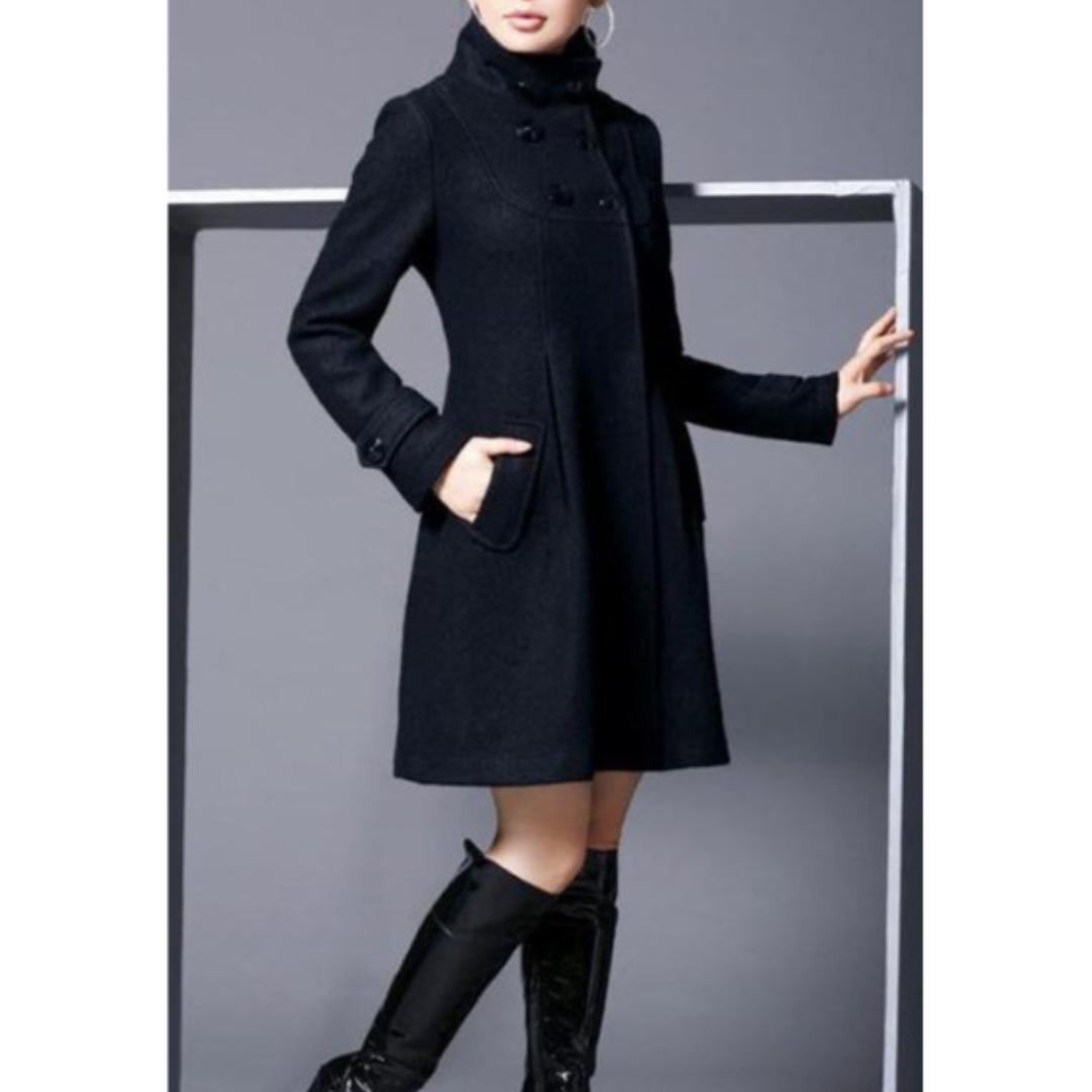 R&B | Eleganter Winterkapuzenmantel für Damen