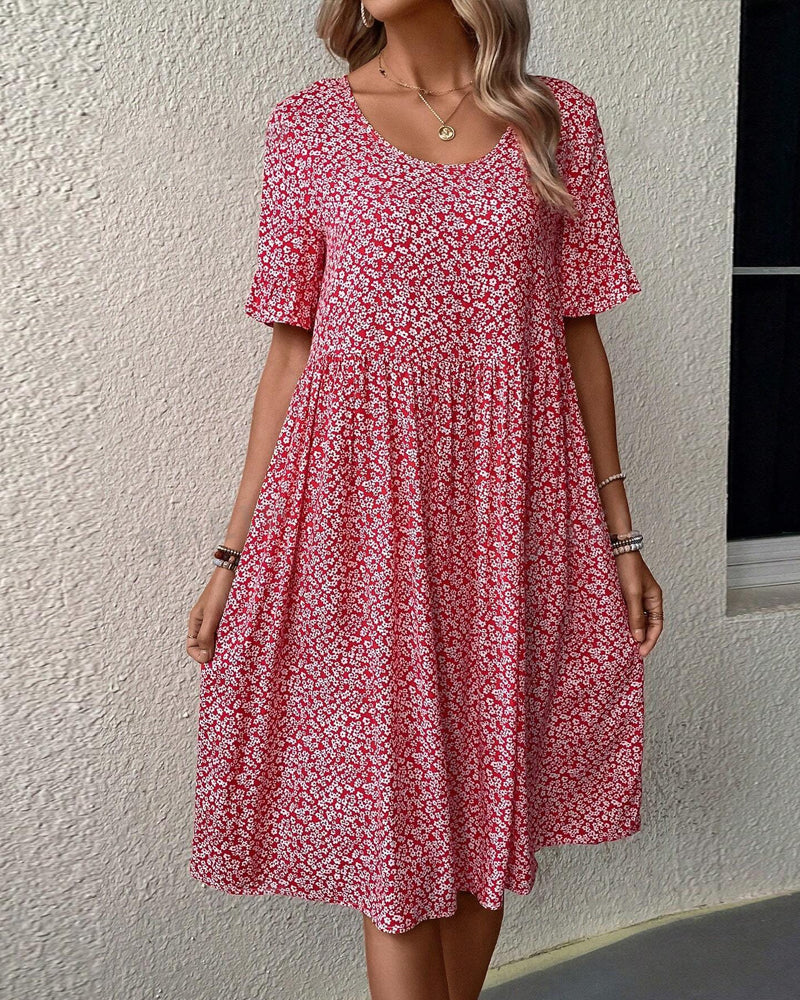 R&B - Elegantes Kleid mit floralem Muster