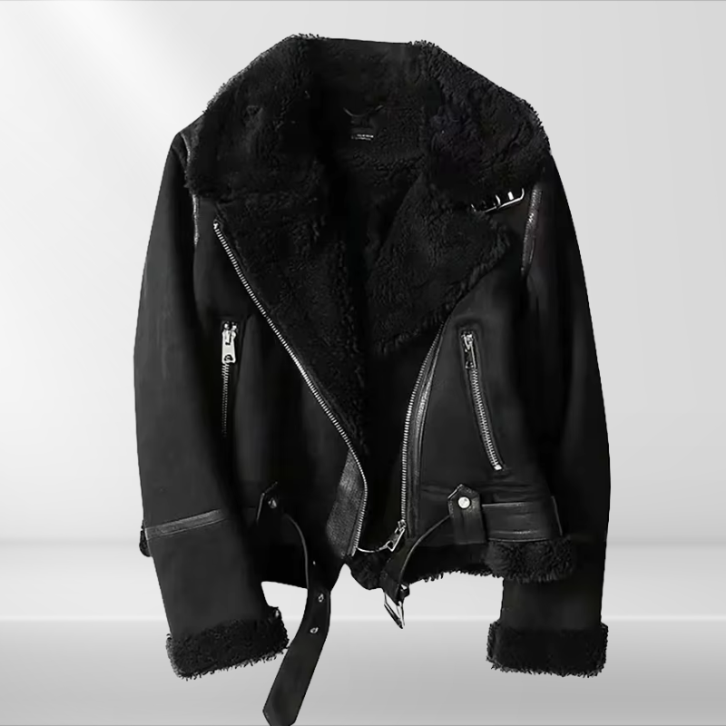 R&B | Damen-Sherpa-Bomberjacke
