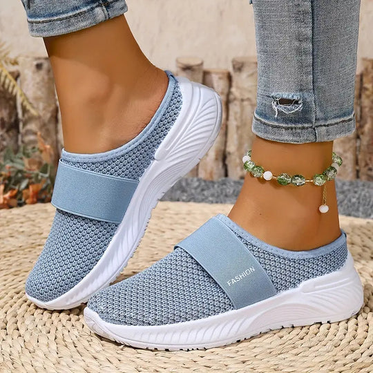 R&B | Orthopädische Slip on Damenschuhe mit Klettverschluss