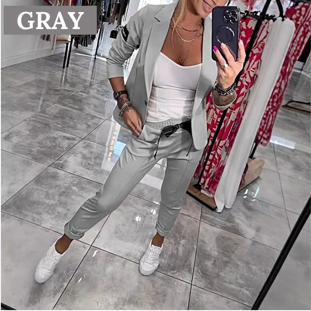 R&B | 2-Teiliges Set Bestehend Aus Einem Lässigen Blazer und Einer Hose
