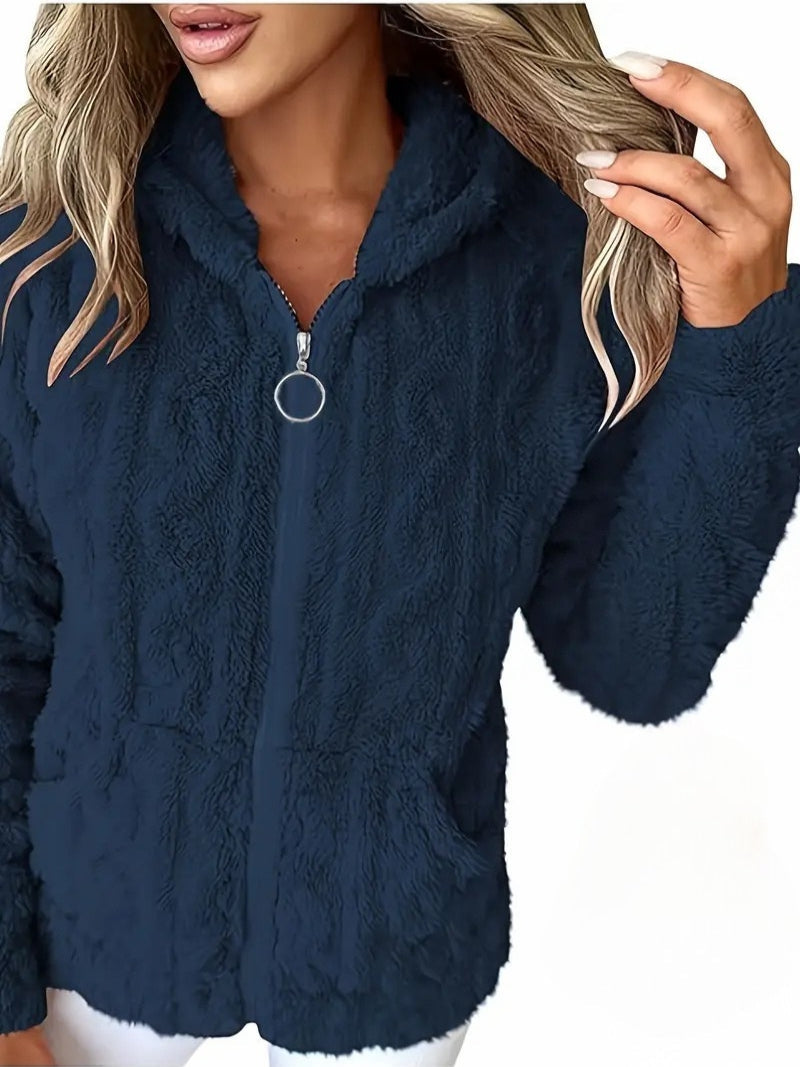 R&B | Weiches Kapuzen Sweatshirt mit Reißverschluss