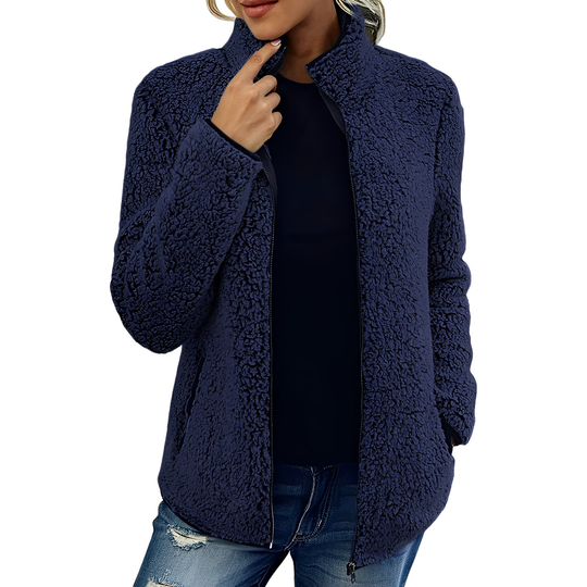 R&B | Eleganter Fleece-Veloursmantel für Damen