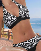 R&B | Bikini mit Floralem und Geometrischem Print