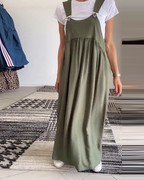 R&B | Kleid Lässig Einfarbig Hosenträger