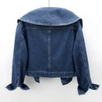 R&B | Damen Denim Jacke mit Matrosenkragen