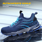 Leicht Sicherheitsschuhe Herren Damen Arbeitsschuhe Atmungsaktiv Schutzschuhe Stahlkappe Sportlich Sneaker R&B