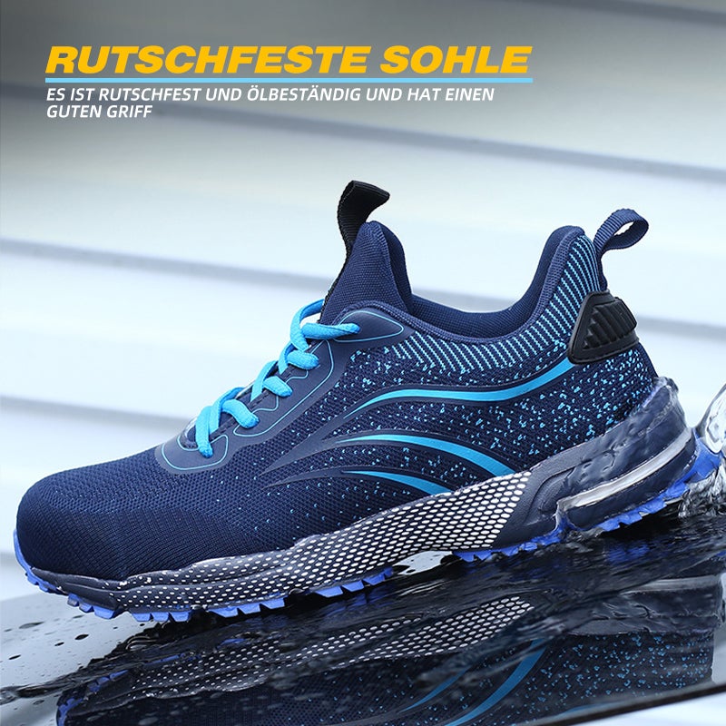 Leicht Sicherheitsschuhe Herren Damen Arbeitsschuhe Atmungsaktiv Schutzschuhe Stahlkappe Sportlich Sneaker R&B