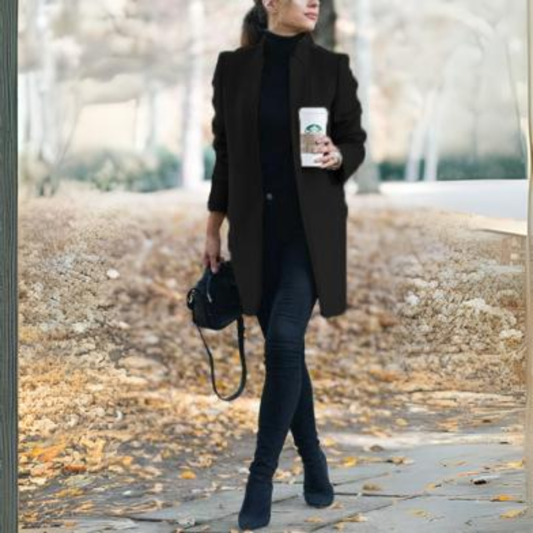 R&B | Damen Stehkragen Wintermantel mit Zeitlosem Design