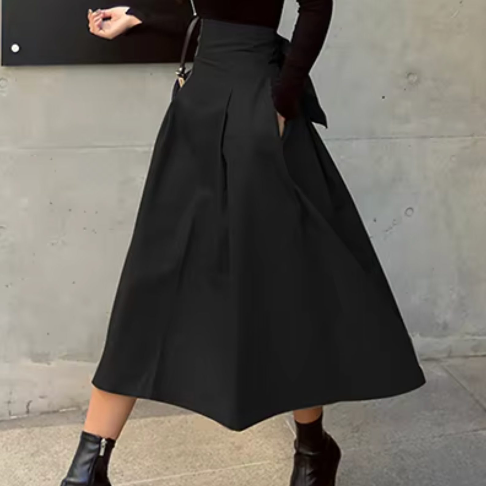 R&B | Eleganter Maxi Rock mit Schleifendetails für Damen