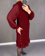 R&B | Kleid mit Langen Ärmeln und Punkten