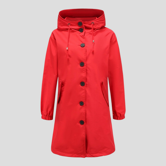 R&B | Wasserdichte Regenjacke mit Kapuze für Damen