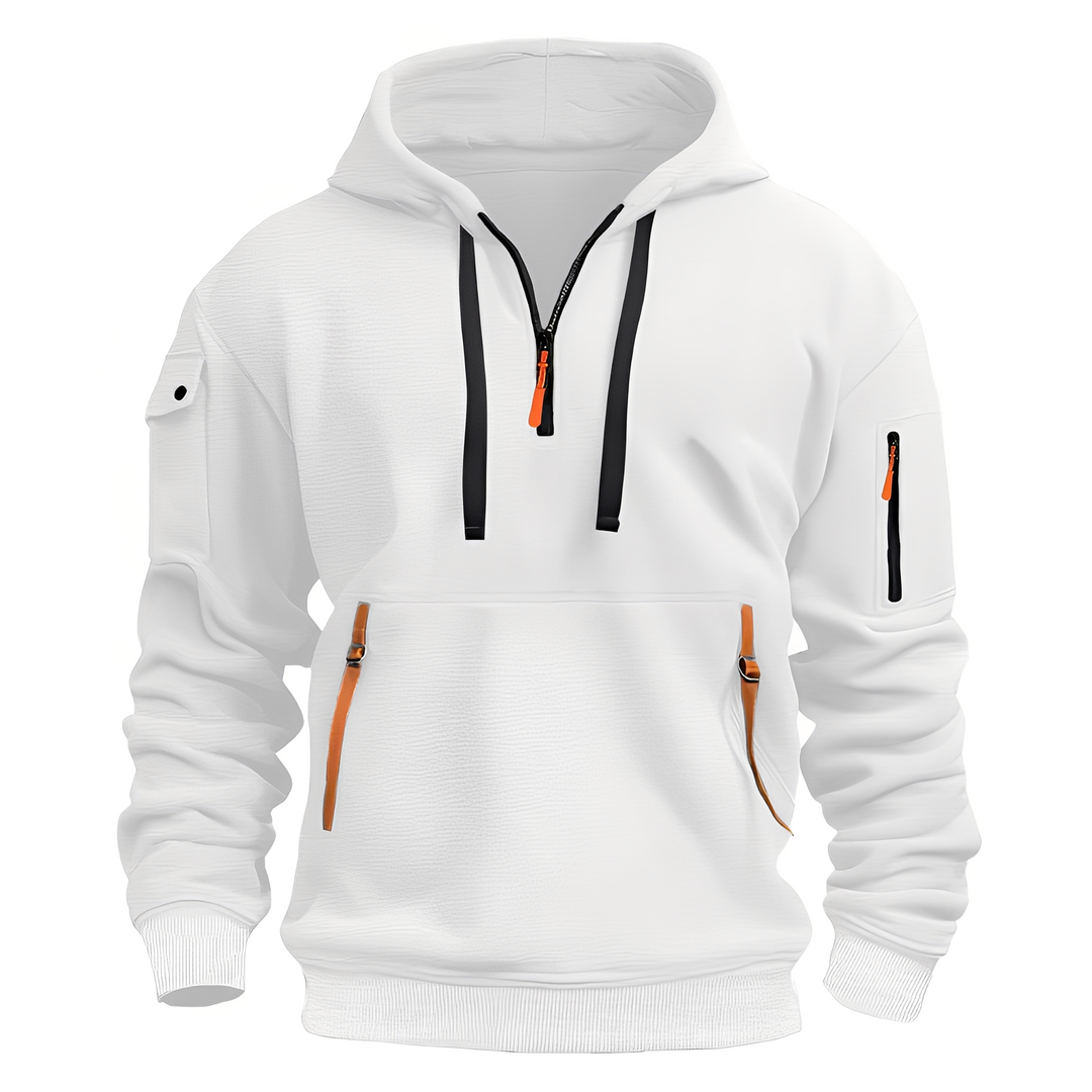 R&B | Locker Hoodie mit Halbzip für Männer
