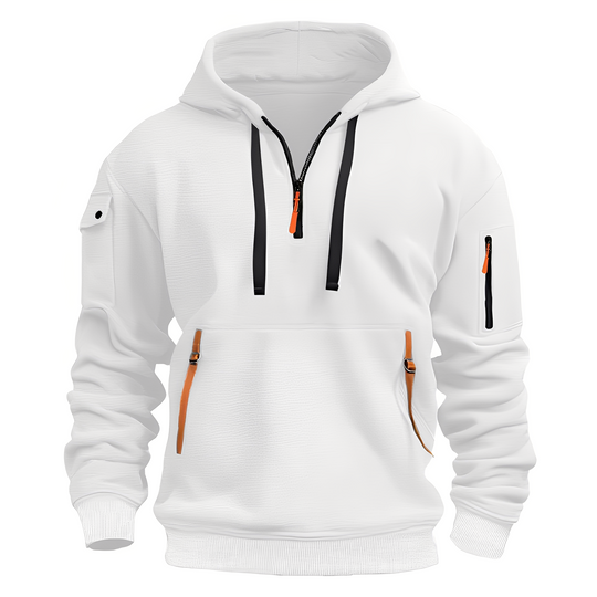 R&B | Locker Hoodie mit Halbzip für Männer