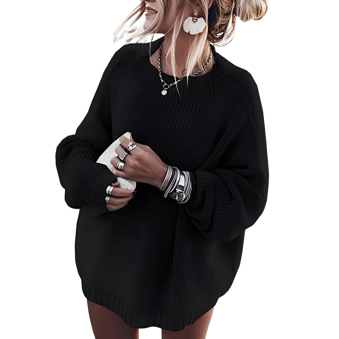 R&B | Damenpullover Im Weiten Grobstrick-Design