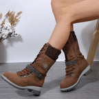 R&B | Warme Baumwolle Hohe Schneestiefel