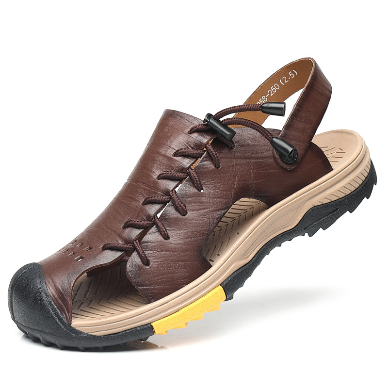 Robuste Ledersandalen für Männer R&B
