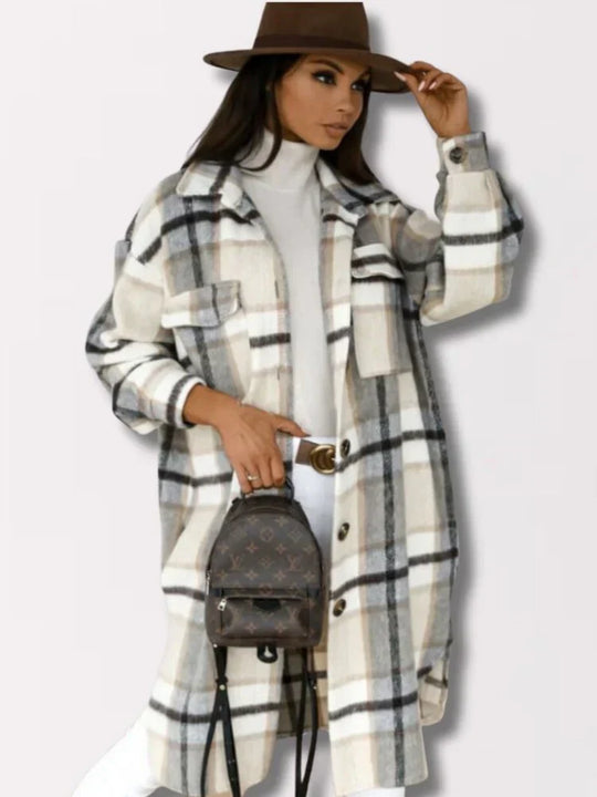 R&B | Lange Karierte Jacke
