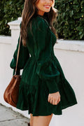 Heidi-Mode – Gesmoktes Kleid mit langen Ärmeln