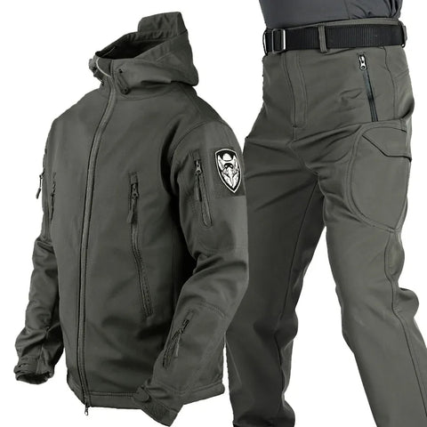 Herren multifunktionale Jacke mit Fleece-Innenfutter und Reißverschluss – R&B