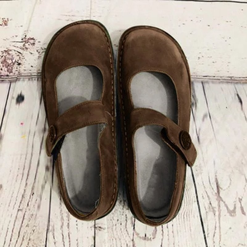 R&B | Damen Weinlese Einstiegs Sandalen Frauen Schuhe Aus Wildleder