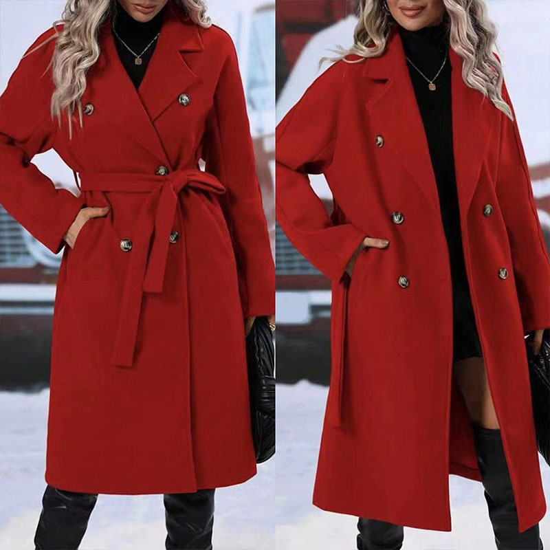 R&B | Klassischer Damen Trenchcoat Mit Doppelknopfverschluss