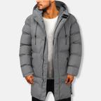 R&B | Pufferjacke Isoliertes Material Normale Passform Mittlere Oberschenkellänge mit Kapuze