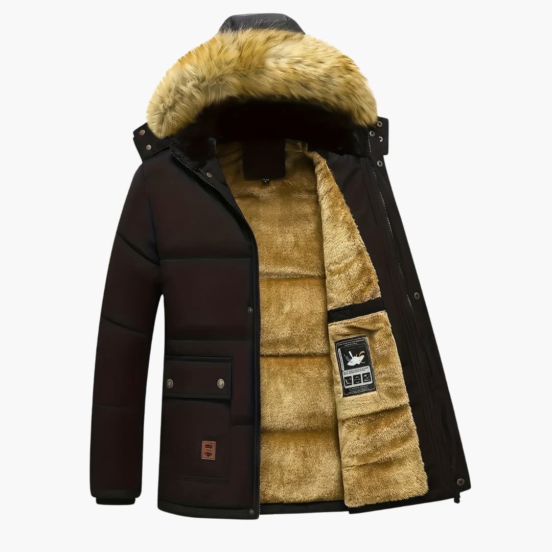 R&B | Fleece-Hoodie mit Reißverschluss für Herren
