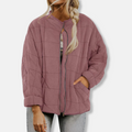 R&B | Steppjacke - Oversized Fit - Stehkragen - Lange Ärmel - Reißverschlussverschluss