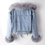 R&B | Urban Eleganz Denim & Pelzjacke