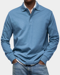 Herren Professionelles Langarm-Poloshirt