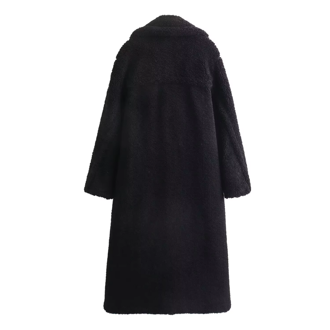 R&B | Polare Oversize mit Stehkragen und Reißverschluss für Damen Ideal für kaltes Wetter