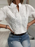 R&B | Bluse mit Feinen Details Weiches Material Unbeschwert und Anmutig