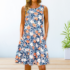 Bedrucktes Locker Kleid