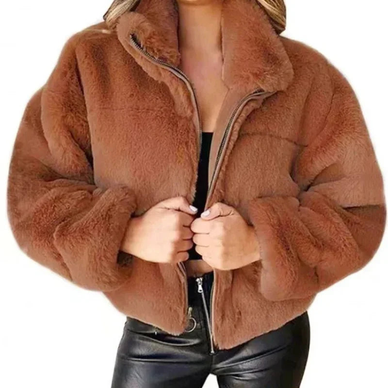 R&B - Schicke Winter Mode Teddy Jacke für Frauen