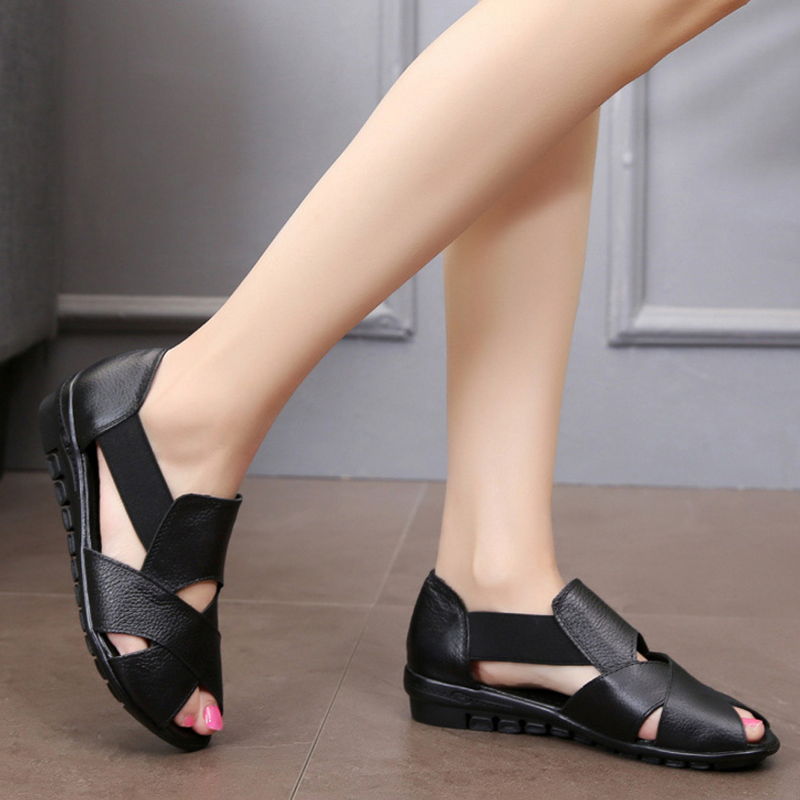 Zeitlose Komfort-Ledersandalen R&B