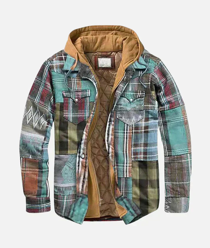 R&B | Karierte Patchworkjacke