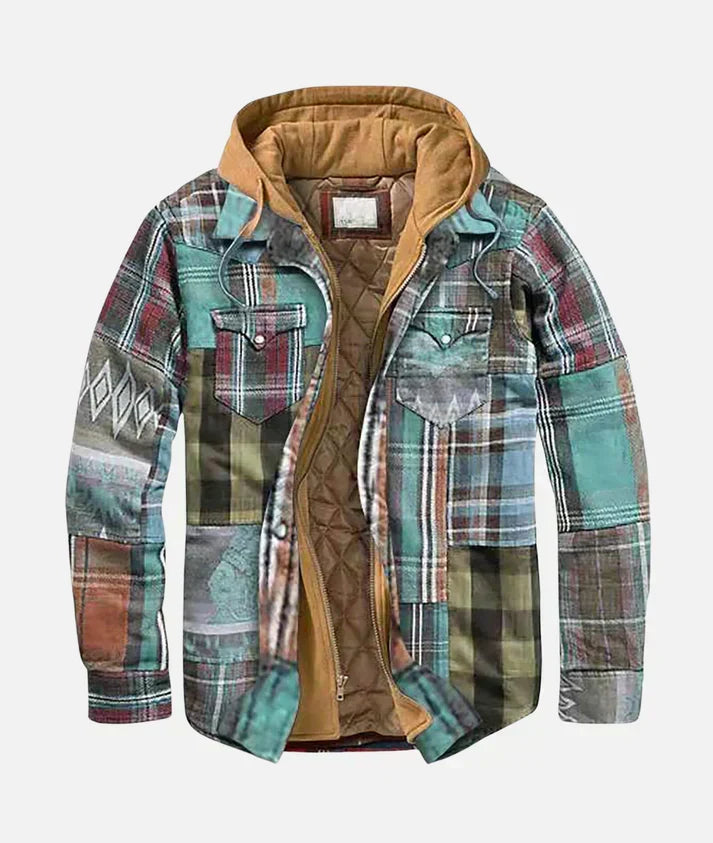 R&B | Karierte Patchworkjacke