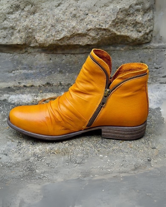 R&B | Lederstiefel mit Reißverschluss
