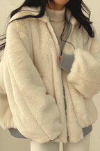 R&B | Sherpa-Futter Winterjacke für Frauen