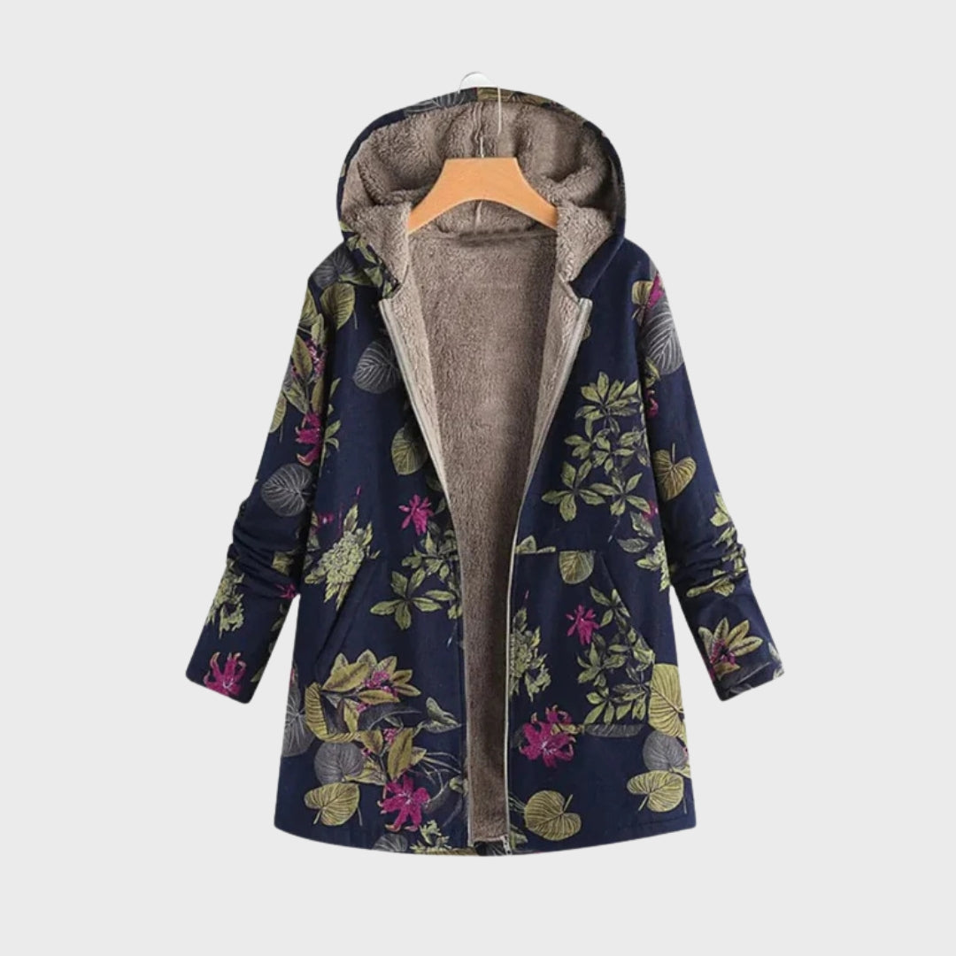 R&B | Stylische Blumen Fleecejacke